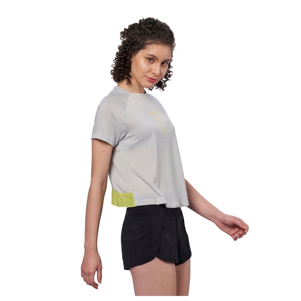 DOMIN8 Women's Criss Cross Back Raglan Sleeve Training top