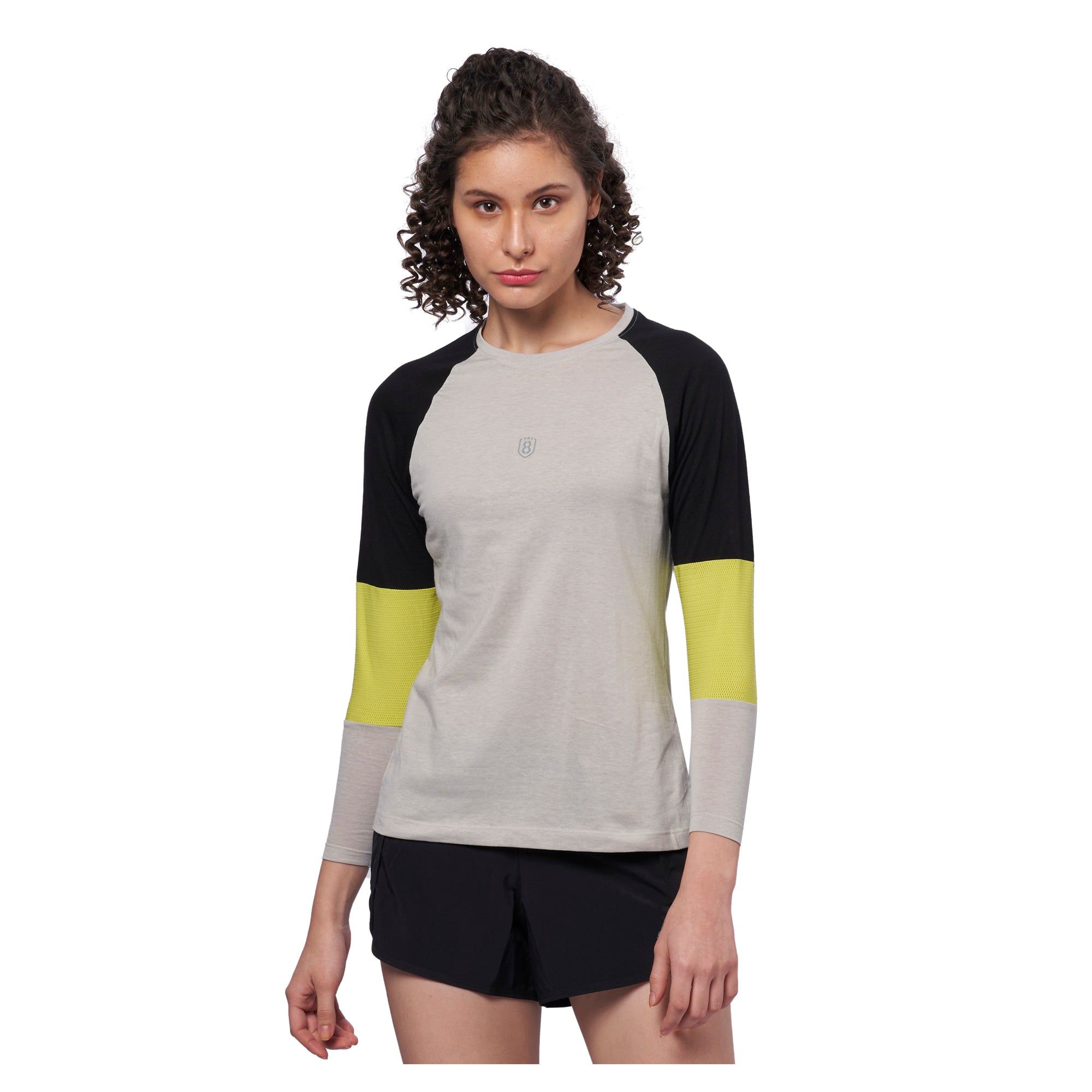 DOMIN8 Women's Color Block Raglan Training T-Shirt