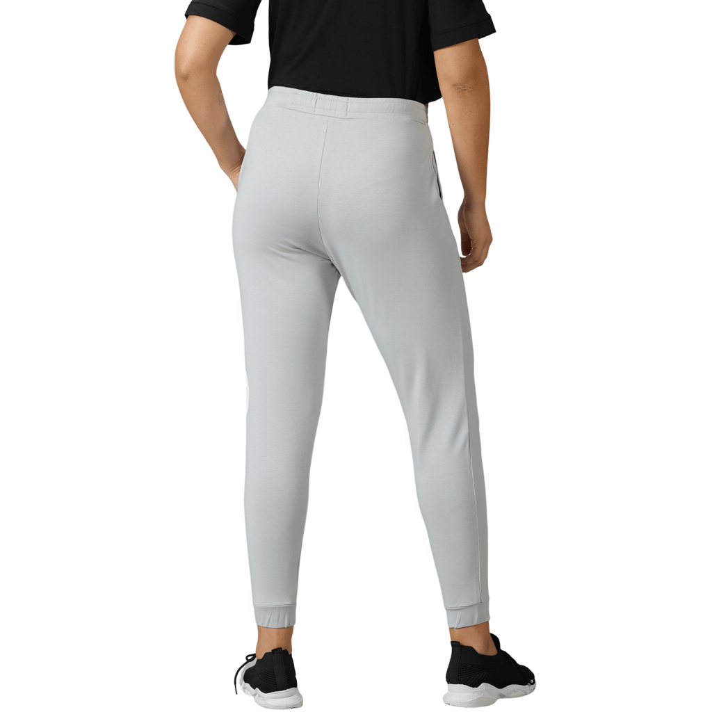 DOMIN8 Women's Drawstring waist Solid Training Track Pants with Typographic print & side Pockets