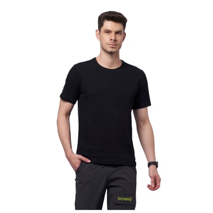 DOMIN8 Men's Breathable Training Outdoor T-shirt (Black)