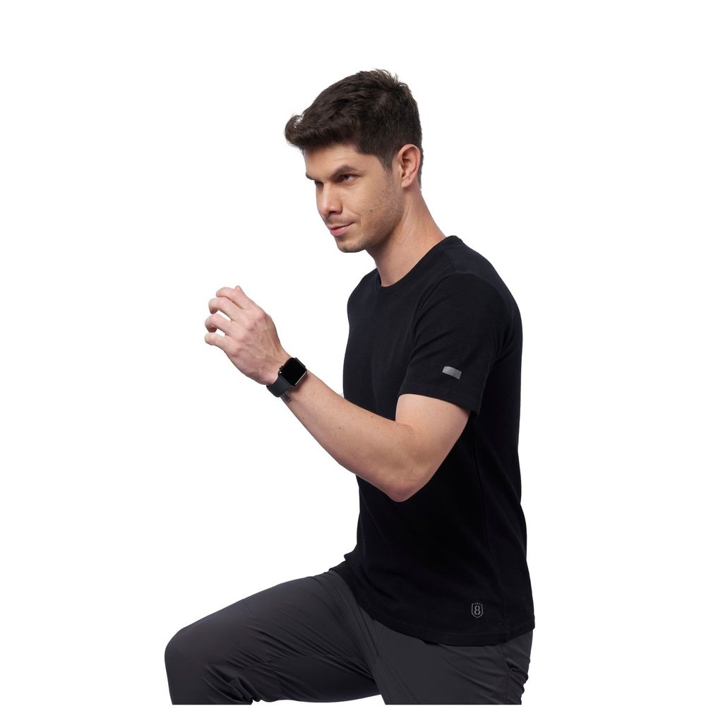 DOMIN8 Men's Breathable Training Outdoor T-shirt (Black)