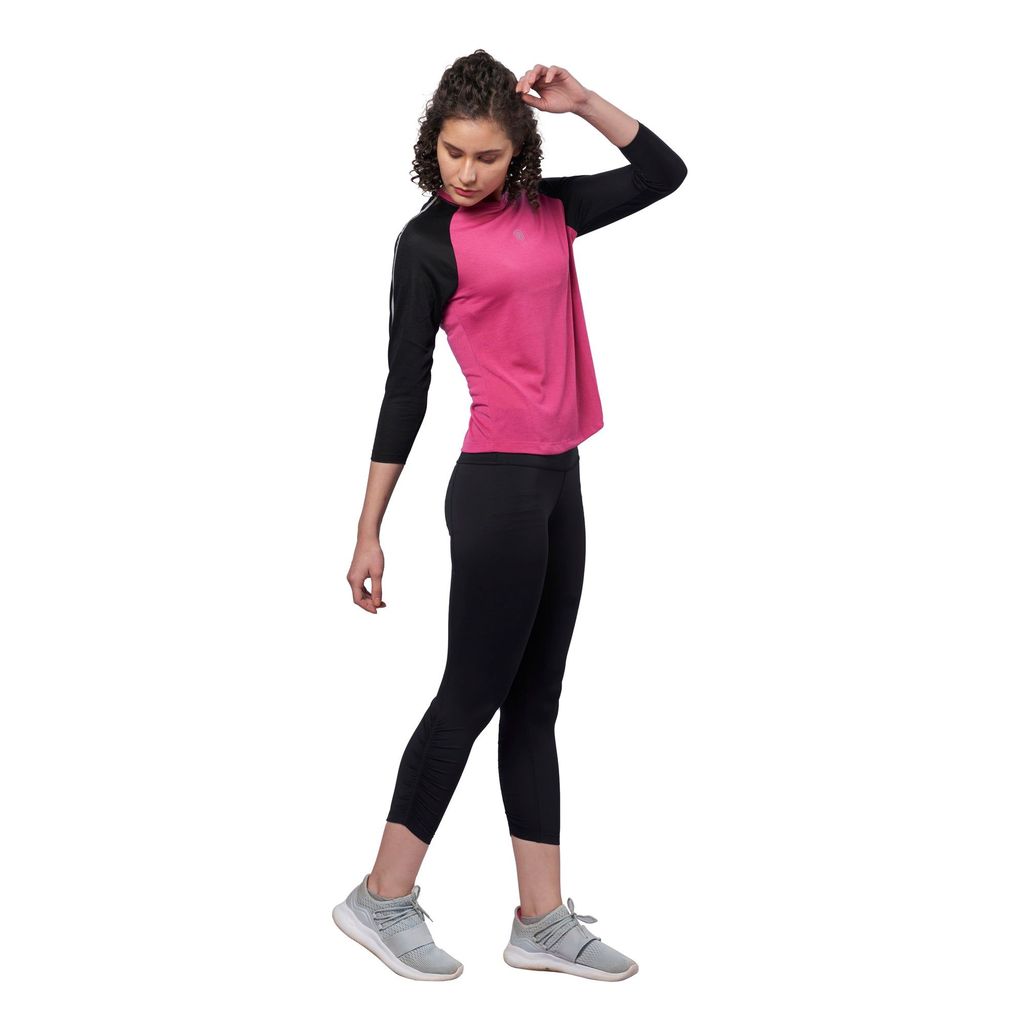 DOMIN8 Women's Raglan Full Sleeve Outdoor Training T-Shirt