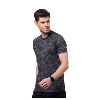 DOMIN8 Men's Camouflage Outdoor T-Shirt for Running/Training/ Gym workout/sports.