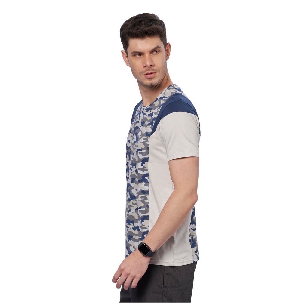 DOMIN8 Men's Camouflage Three Panel 95% Organic Training Outdoor T-Shirt