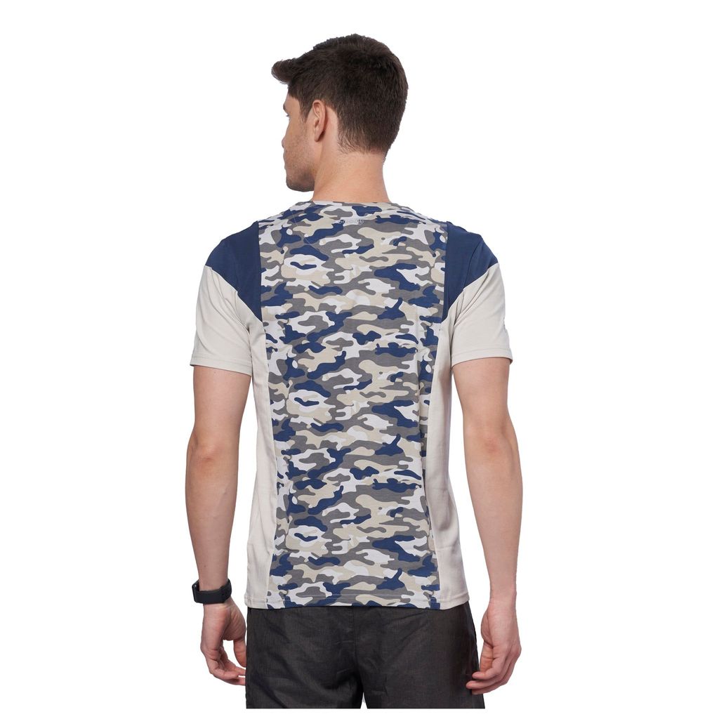 DOMIN8 Men's Camouflage Three Panel 95% Organic Training Outdoor T-Shirt