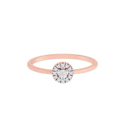 Simple Flower Diamond Ring