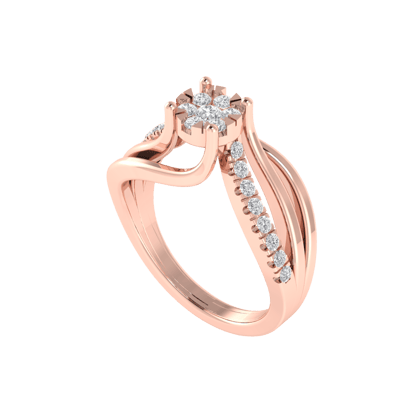 Intertwined Diamond Ring