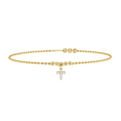 Diamond Cross Bracelet
