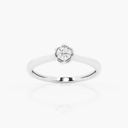 Floral Swirl Diamond Ring