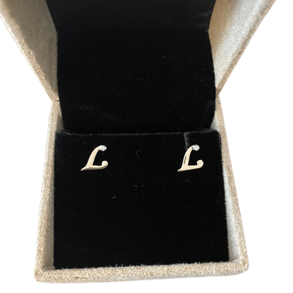 Cursive L Earrings