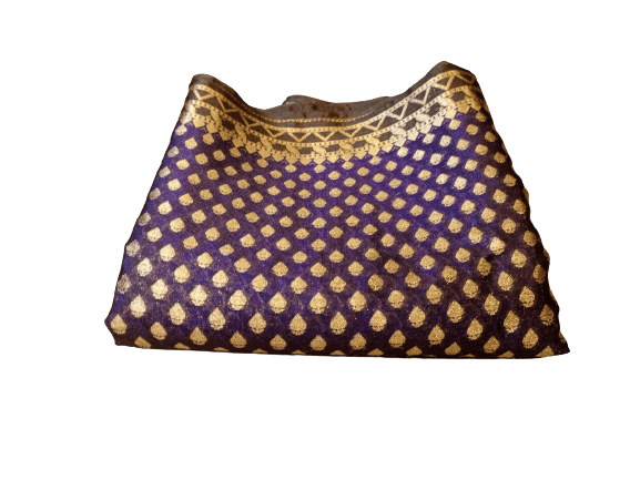 Handloom Purple Pure Katan Silk Banarasi Saree