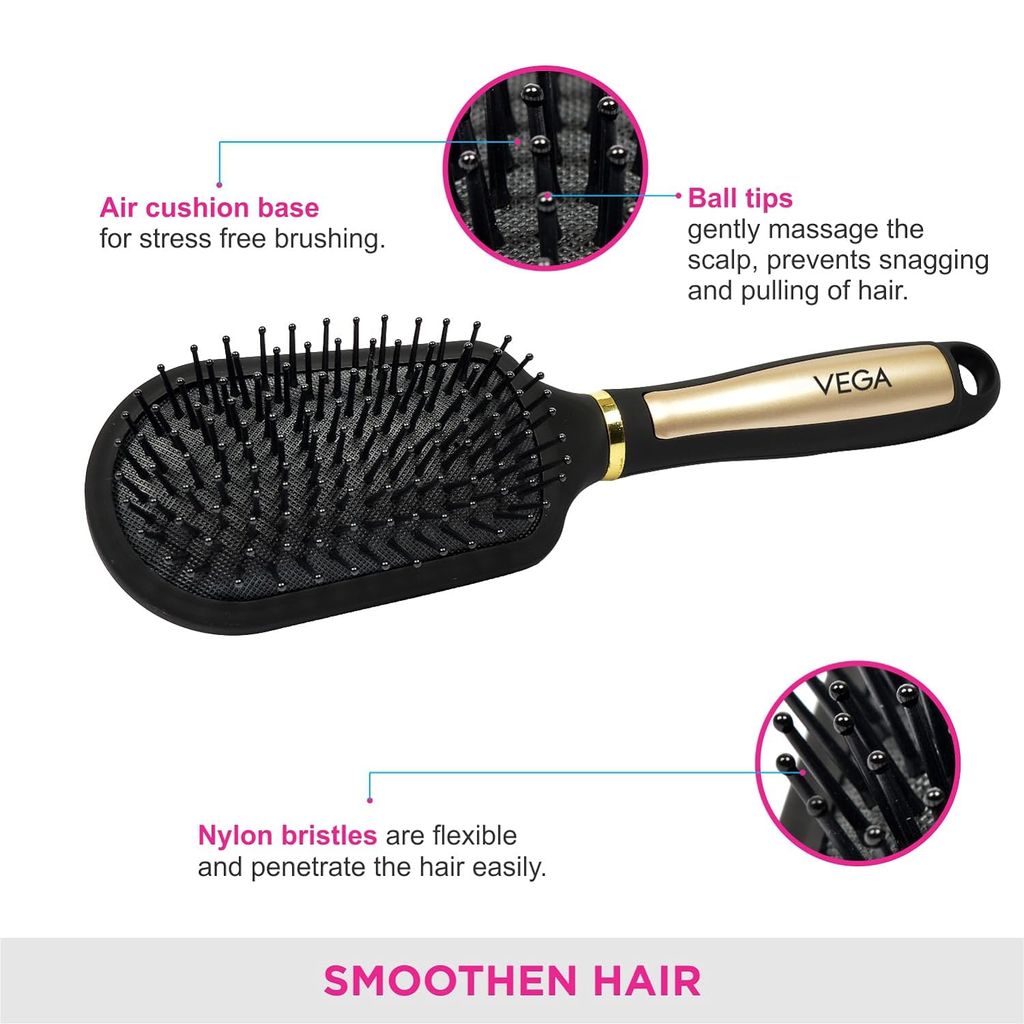 VEGA Cushion Detangling Stylish Hair Brush - E14-CB