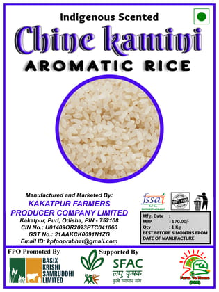 Indigenous Scented Rice | Chine kamini | 1Kg