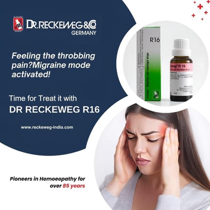 Dr. Reckeweg R16 Migraine and Neuralgia Drop (PACK OF 2)