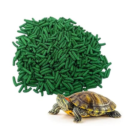 Tunai Super Saver Adult Turtle Food Spirulina Added for Good Shell Health & Daily Diet |450g| for Red-Eared, Musk, Mud, Cooter Turtle and Land Tortoise