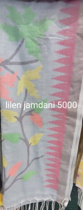 Lilen Jamdani Saree