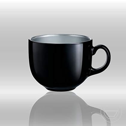 Femora Indian Ceramic Jumbo Coffee Mug Soup Mug Maggie Mug - 400ML - Peach - Microwave Safe & Freezer Safe