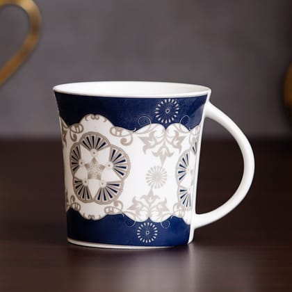 Femora Indian Ceramic Handcrafted Blue Design Tea Cup - 6 Pcs,150 ML - Small Serving
