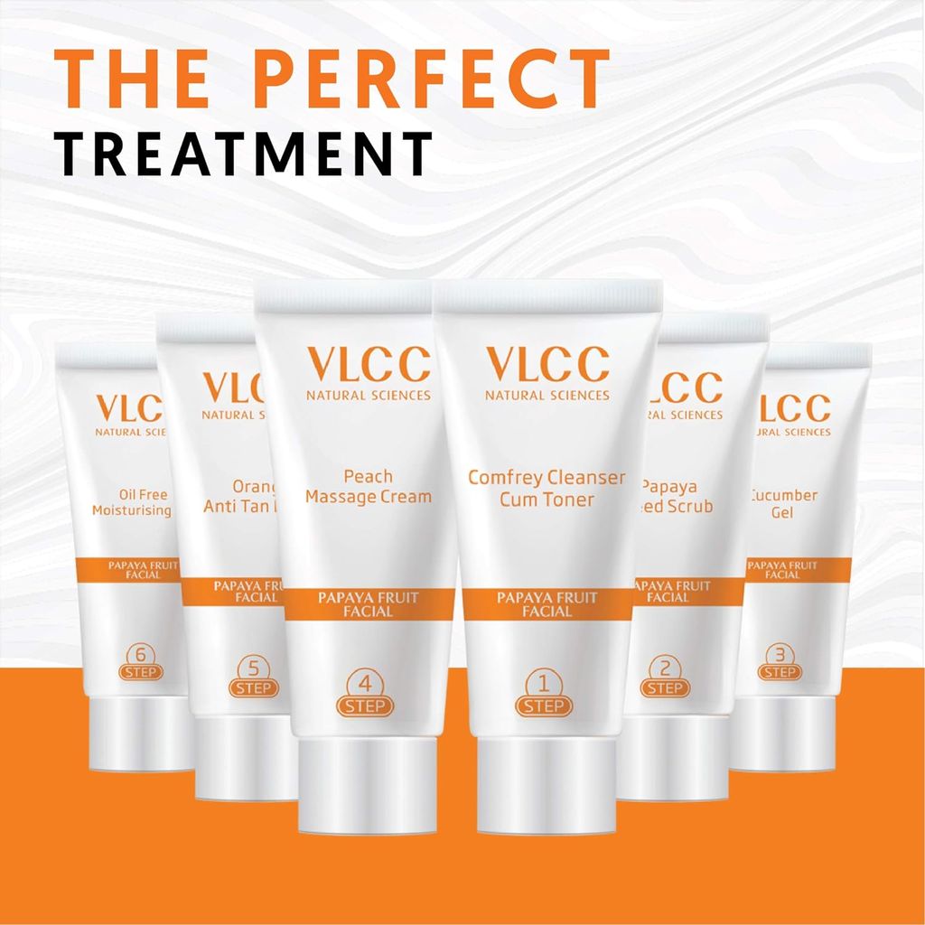 VLCC Papaya Fruit Single Facial Kit - 60 g