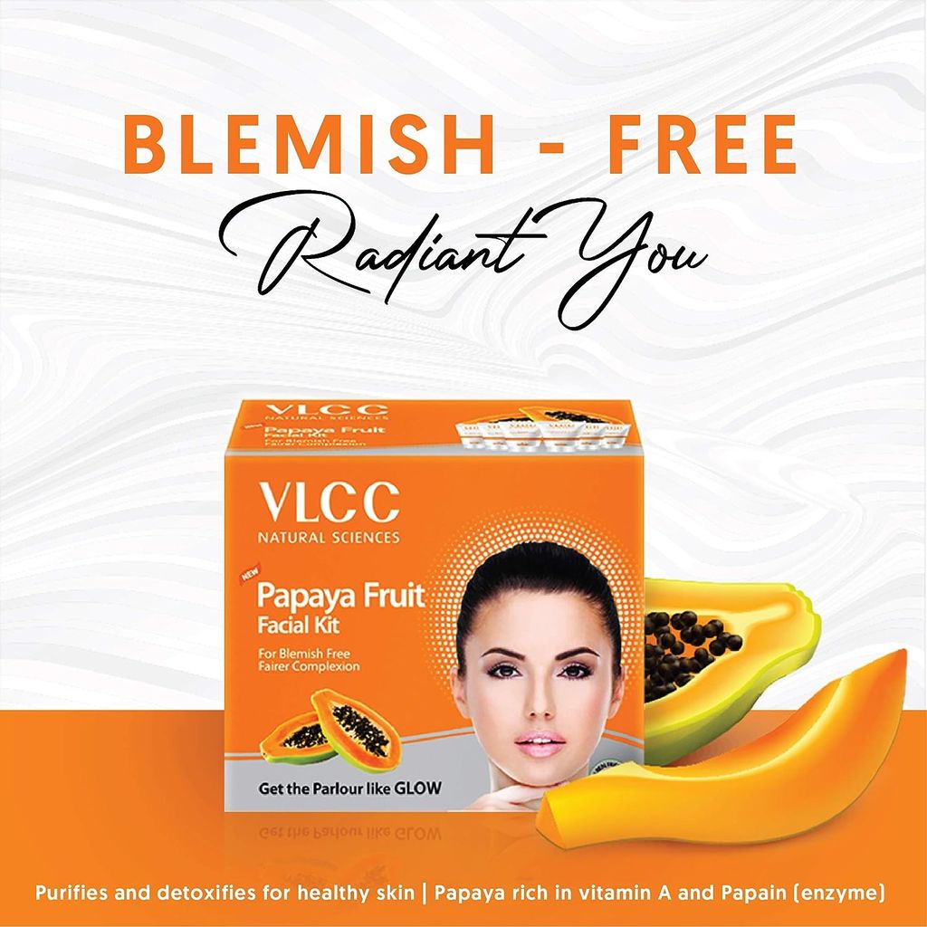 VLCC Papaya Fruit Single Facial Kit - 60 g