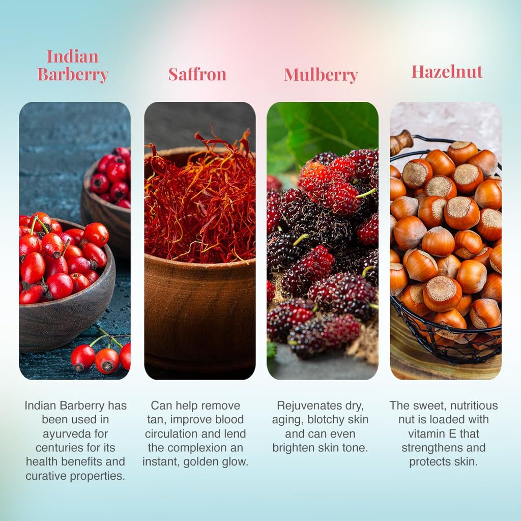 VLCC Party Glow Facial Kit - 60 g | Intense Glow for Clear, Bright Skin. Special Occasion at home facial. With Indian Berberry, Saffron, Mulberry, and Hazlenut. Helps reduce pigmentation and uneven skin tone.