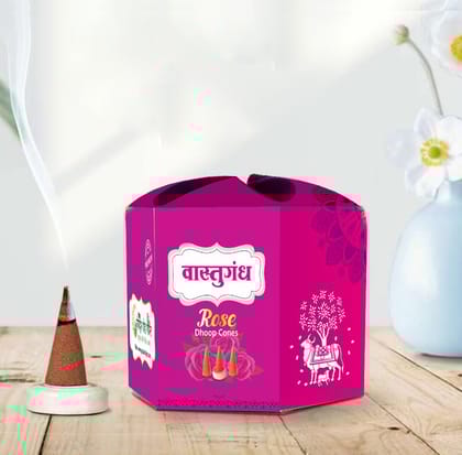 Rose Dhoop Cones