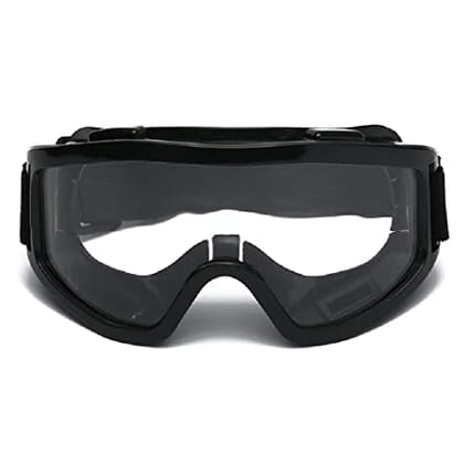 Style Eva Motorbike ATV Dirt Bike Racing Work Protection Eyewear with Adjustable Strap Unisex Sunglasses (Black)