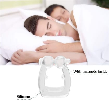 Three Secondz Nose Clip Silicone Magnetic Anti Snore,Stop Snoring Device,Mini Comfortable Sleep Sleeping Aid,Stop Snoring Solution