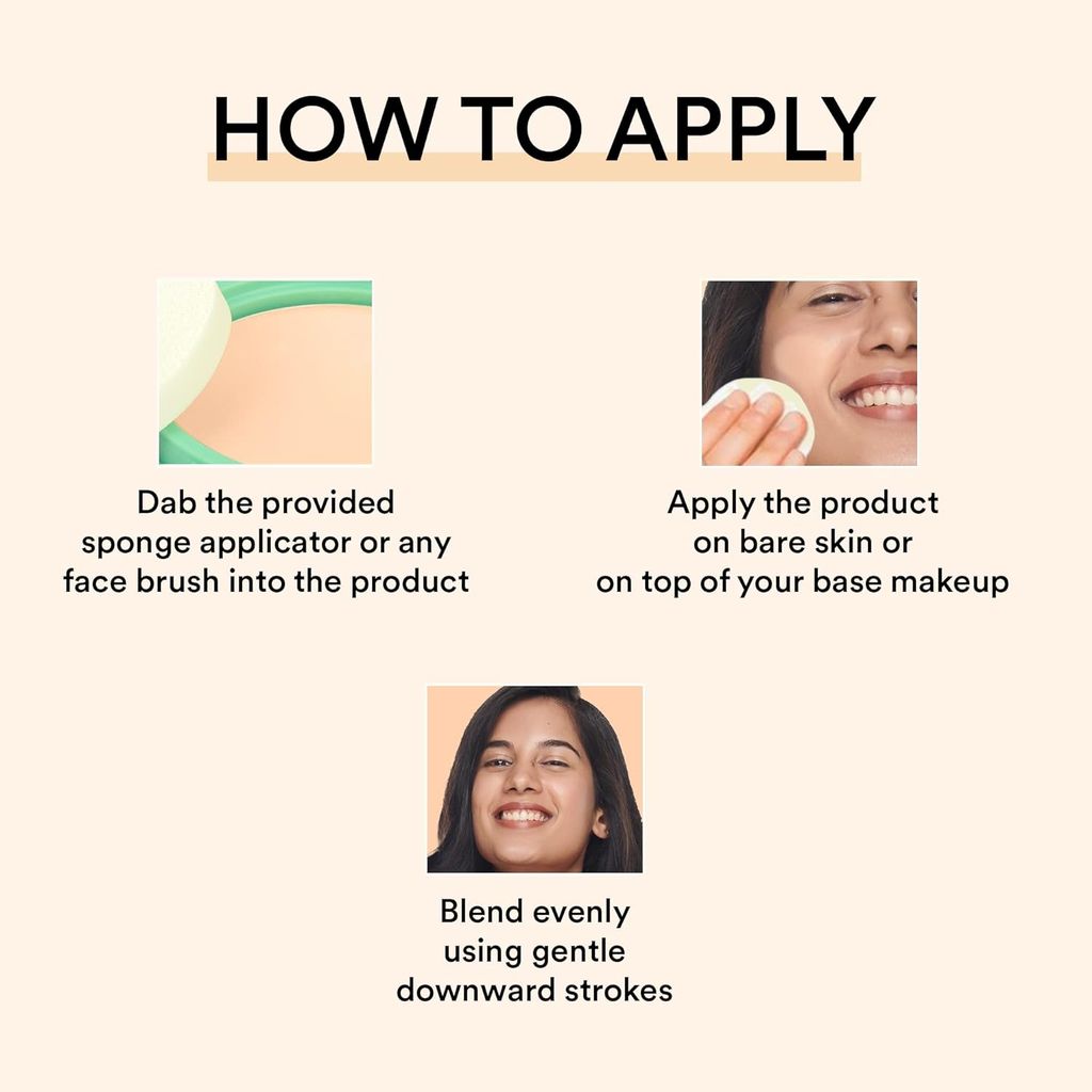 SUGAR POP Longwear Compact – 04 Pearl for Fair to Medium Skin Tone | Vitamin E Enriched | UV Protection, Pore Minimizing l Medium Coverage | Face Compact for Women l 9 gm