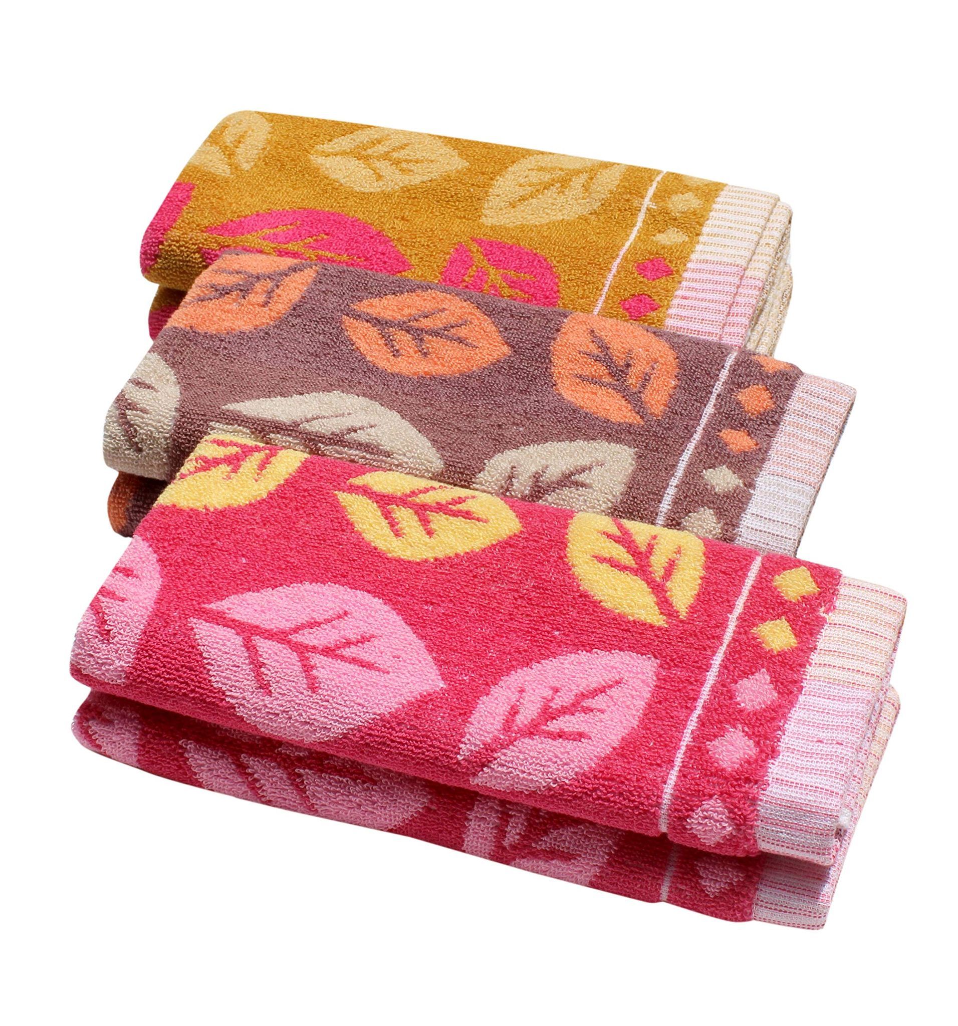 Mandhania Cotton Hand Towels (450 GSM, 35 x 53 cm, Pack of 6)