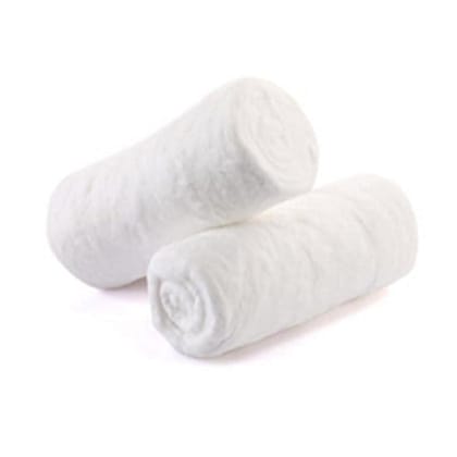 RAKA'S HAPPY Cotton Presents Absorbent Cotton wool 50g. Roll For Makeup Remover, Beauty, Adult & Baby Care Bacteria Free (Pack of 12)
