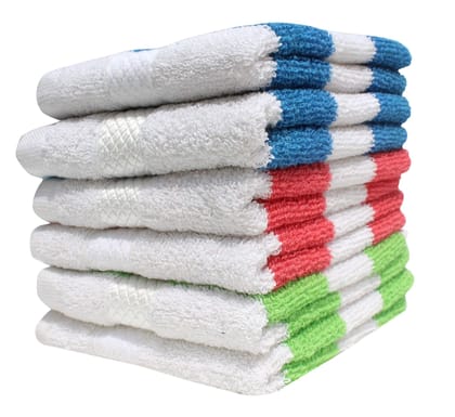 Mandhania Dailyuse Soft Cotton Hand Towels, 35x53 cm Pack of 6 (SHT606)