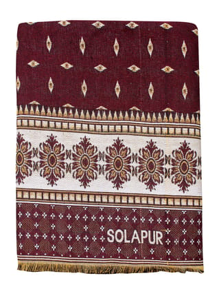 Solance Cotton Solapur Carpet, Dhurrie, Rug, Galicha (Multicolour, 58 inch x 88 inch) Pack of 1