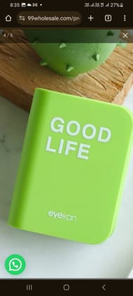 Diary Shaped Good Life Eyekan Lens Case (Random Color)