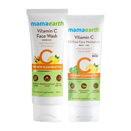 Mamaearth Vitamin C Face Wash(100 ml) + Face Moisturizer(80 gm) (2 PCs)