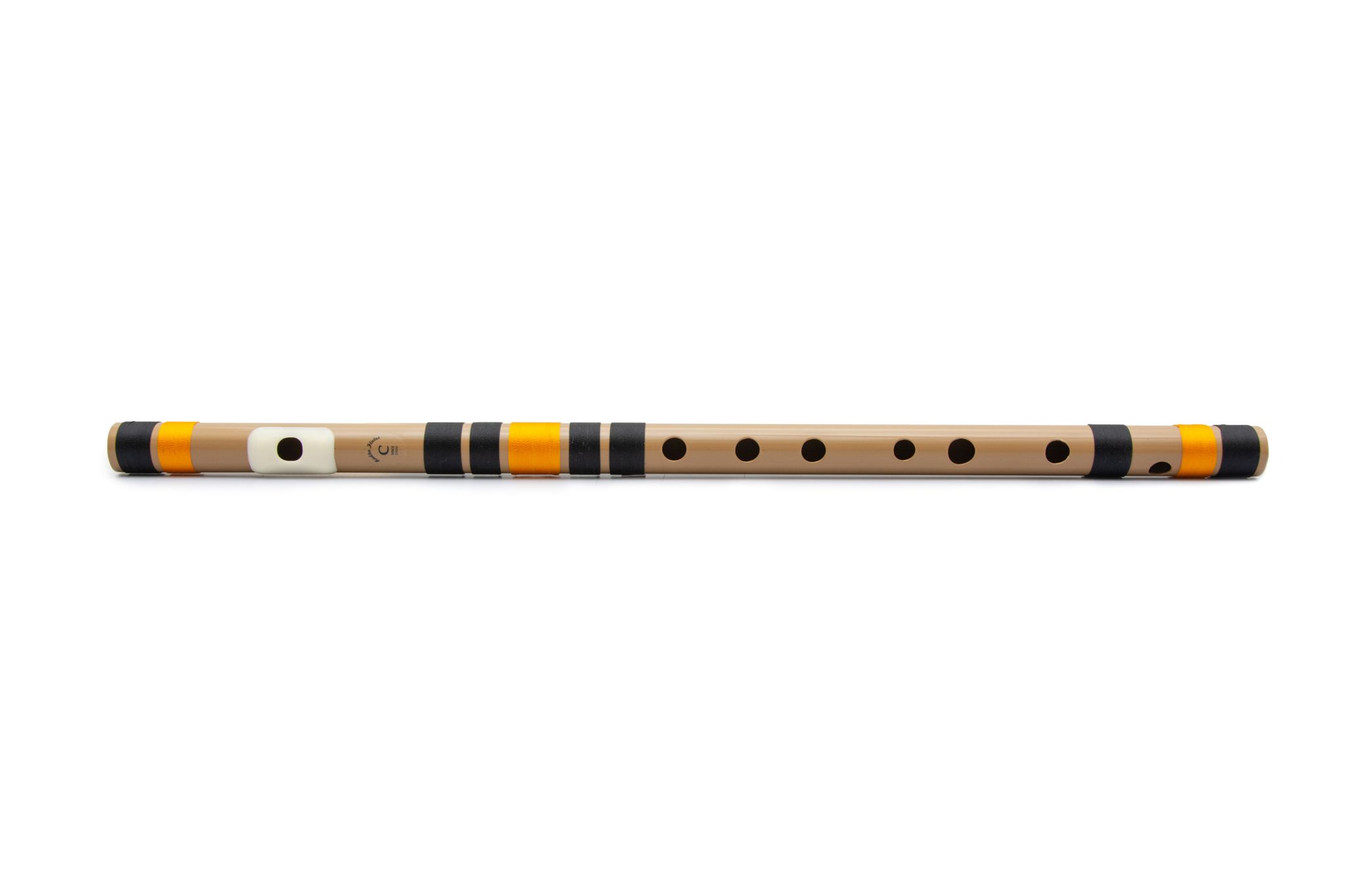 Radhe Flutes PVC Fiber C Natural Bansuri Middle Octave RIGHT HANDED (19 Inches)