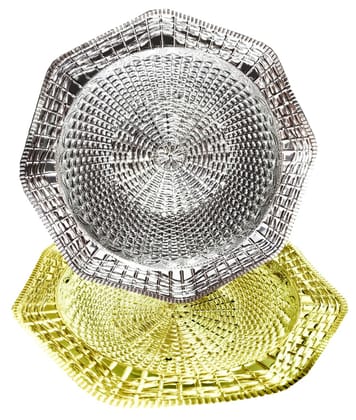 Omkar by R3 Inc. Silver & Gold Gift Basket/Bowl for Gifts Hampers | Fancy Basket | Wedding Basket for gift/fruit Packing (Pack of 2)