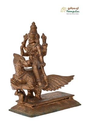 BRONZE  GARUDAN WITH PERUMAL 5IN