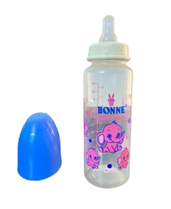 Bonne Plastic Tender Care Baby Feeding Bottle for Kids/Nursing/Feeding Bottle for Milk and Baby Drinks with Silicon Nipple No Leakage with Internal ML Marking|250 ML(Pack of 1)