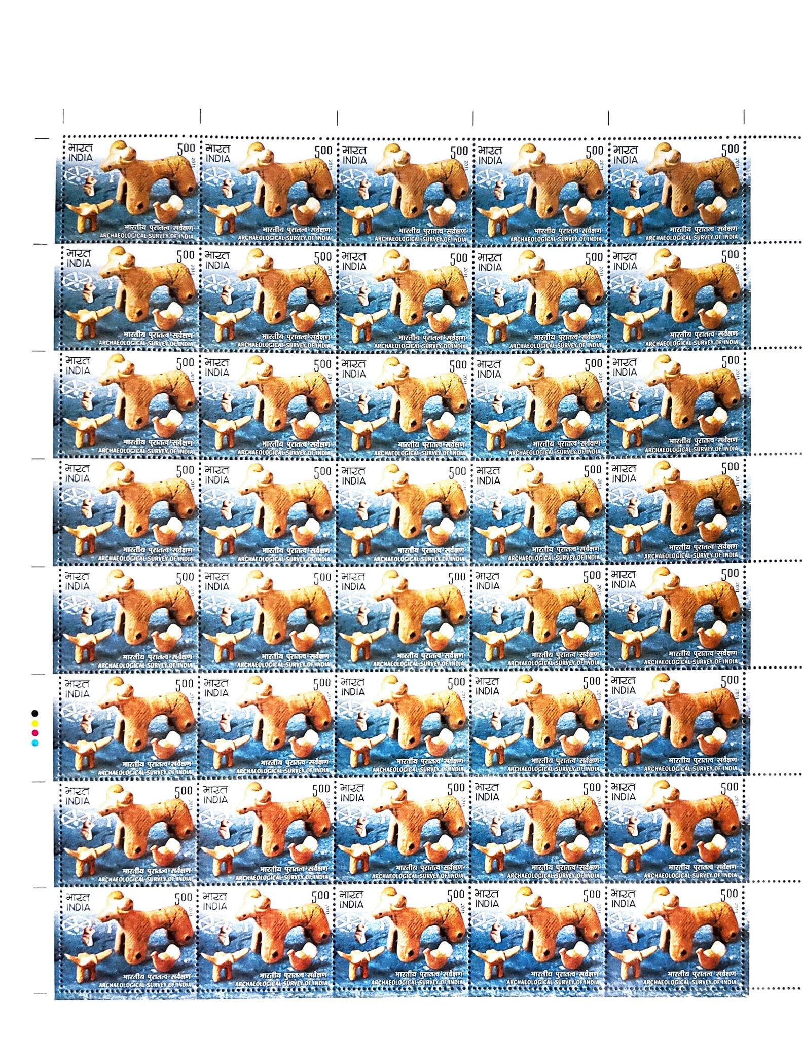 Shobhaphila's Full sheet Stamps 2011 (d) (2 NO.S)