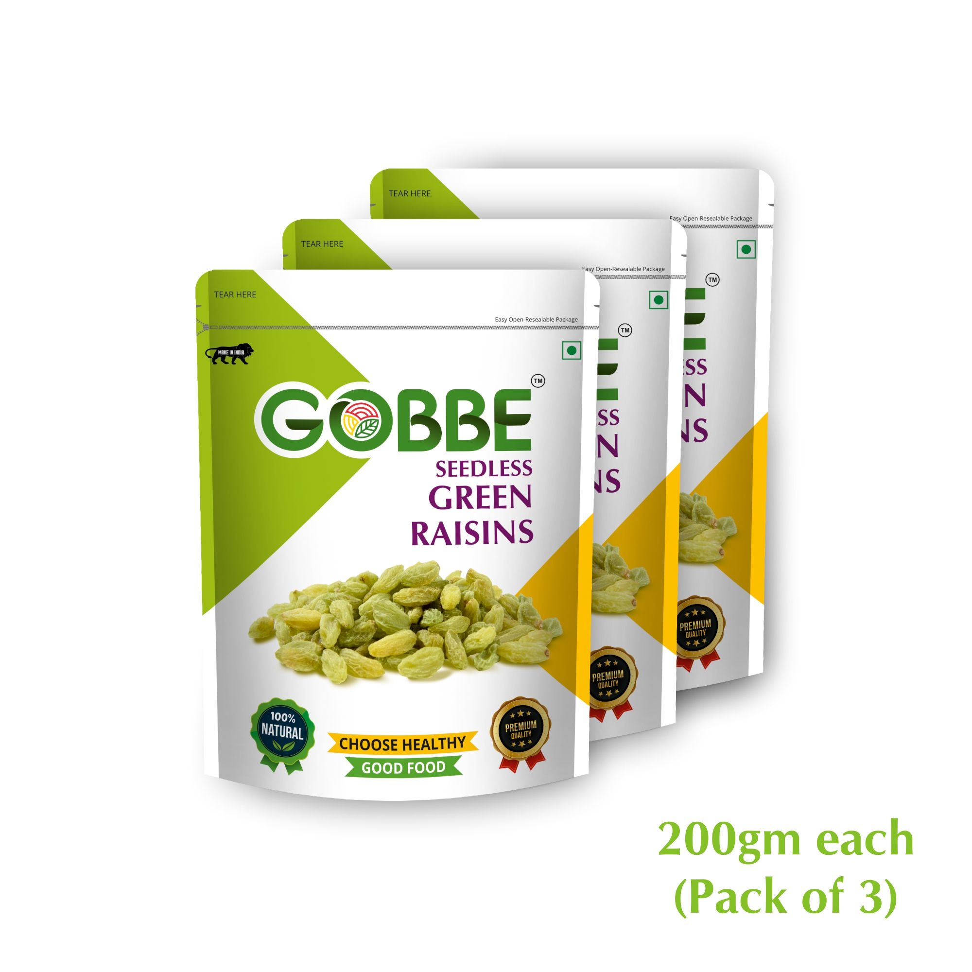 GOBBE Premium Green Raisins