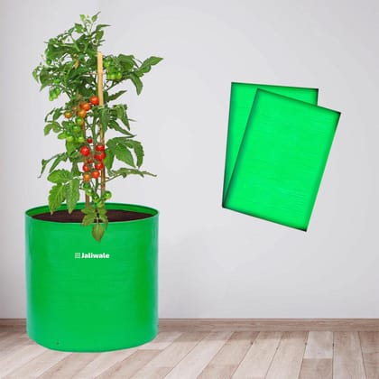 WNE Jaliwale Grow Bags 12x12 inch Large hdpe Fabric Big Size Grow Bags for Leafy Vegetables & Plants Pack of 2