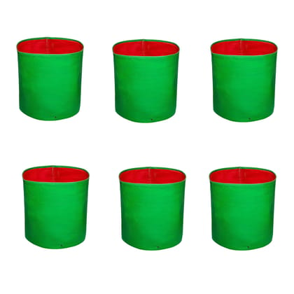 WNE Jaliwale HDPE Plant Grow Bags for Terrace Gardening & Grow Bags for Leafy Vegetable - Grow Bags 12x12 inch Pack of 6