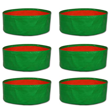 WNE Jaliwale hdpe Grow Bags for Terrace Gardening, Grow Bags for Leafy Vegetables - Grow Bags 18x6 inch Pack of 6