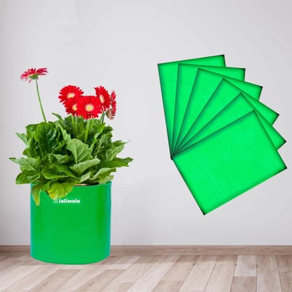 WNE Jaliwale Grow Bags 9x9 inches Large hdpe Fabric Big Size Grow Bags for Leafy Vegetables & Plants Pack of 6
