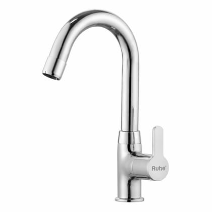 Pavo Swan Neck with Small (12 inches) Round Swivel Spout Brass Faucet - by Ruhe®