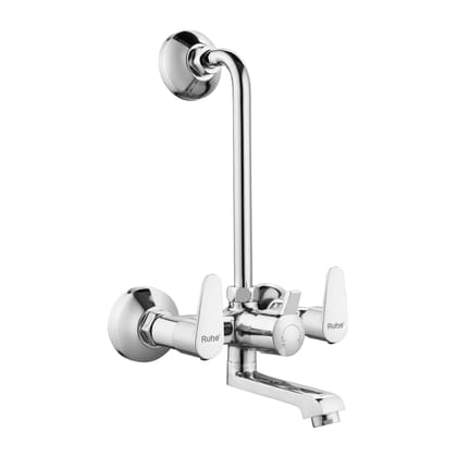 Eclipse Wall Mixer Brass Faucet with L Bend - by Ruhe®