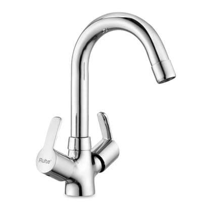 Rica Centre Hole Basin Mixer with Small (12 inches) Round Swivel Spout Faucet - by Ruhe®