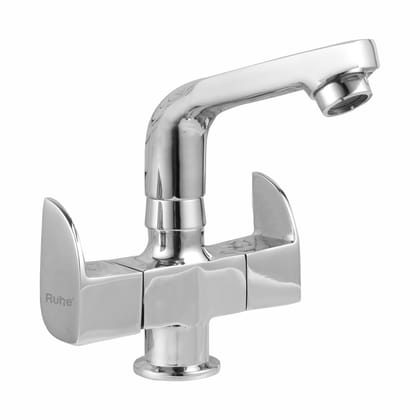 Pristine Centre Hole Basin Mixer with Small (7 inches) Swivel Spout Faucet- by Ruhe®