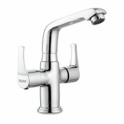 Euphoria Centre Hole Basin Mixer with Small (7 inches) Swivel Spout Faucet- by Ruhe®